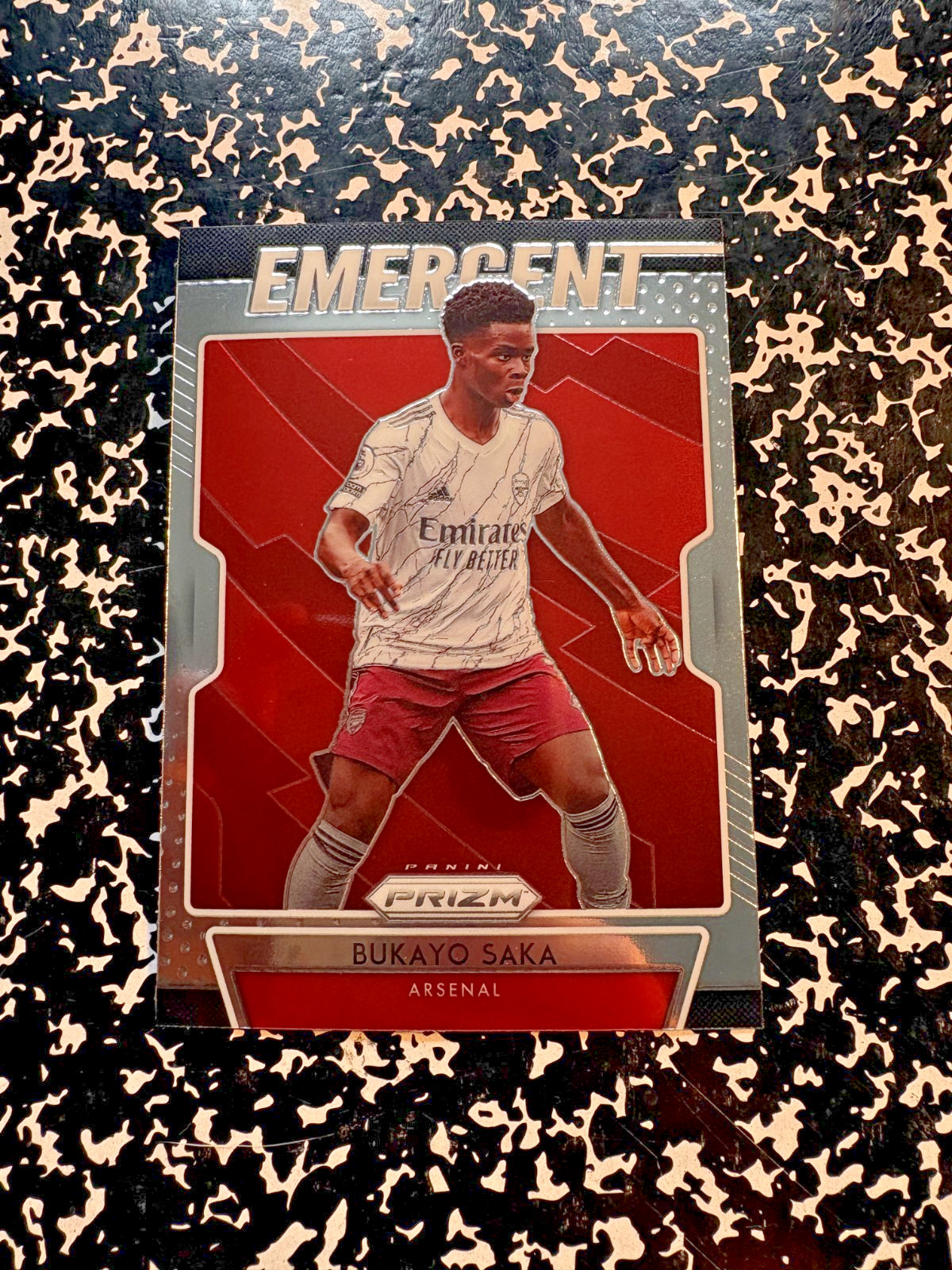 2020-21 Panini Prizm Premier League Emergent #3 Bukayo Saka