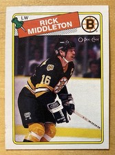 Rick Middleton 1988-89 O-Pee-Chee Hockey #87 Boston Bruins EX-NM