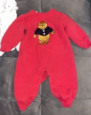Vintage The Disney Store Winnie The Pooh Baby Bodysuit 6 Month Red Pooh Bear 90s