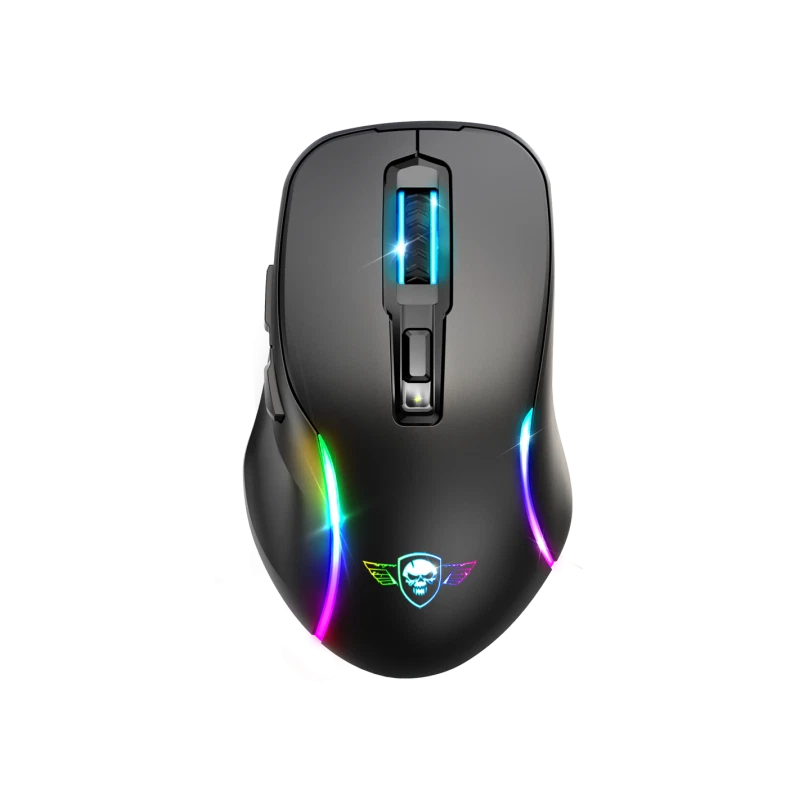 Souris sans fil avec socle de recharge - Noir - Gaming - ELITE-M50 - LED - Perso - Photo 2/4