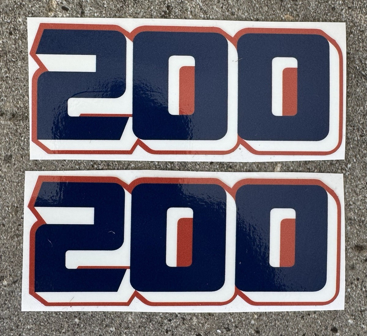 kawasaki 1984 KDX200 Frame Cover Decal Set /Race Plates Graphics