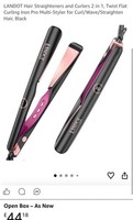LANDOT 2 in 1 Hair Straightener and Curler, Straightens/Curls/Waves (P323)