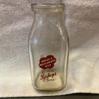 Bishop's Farms Grade A Pasteurized Third Quart Milk Bottle Vintage  Rare