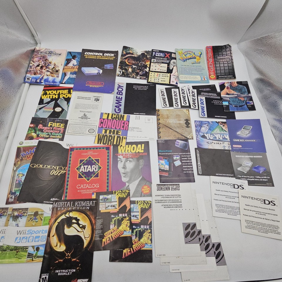 Nintendo (NES) instruction manuals -- you pick -- free shipping