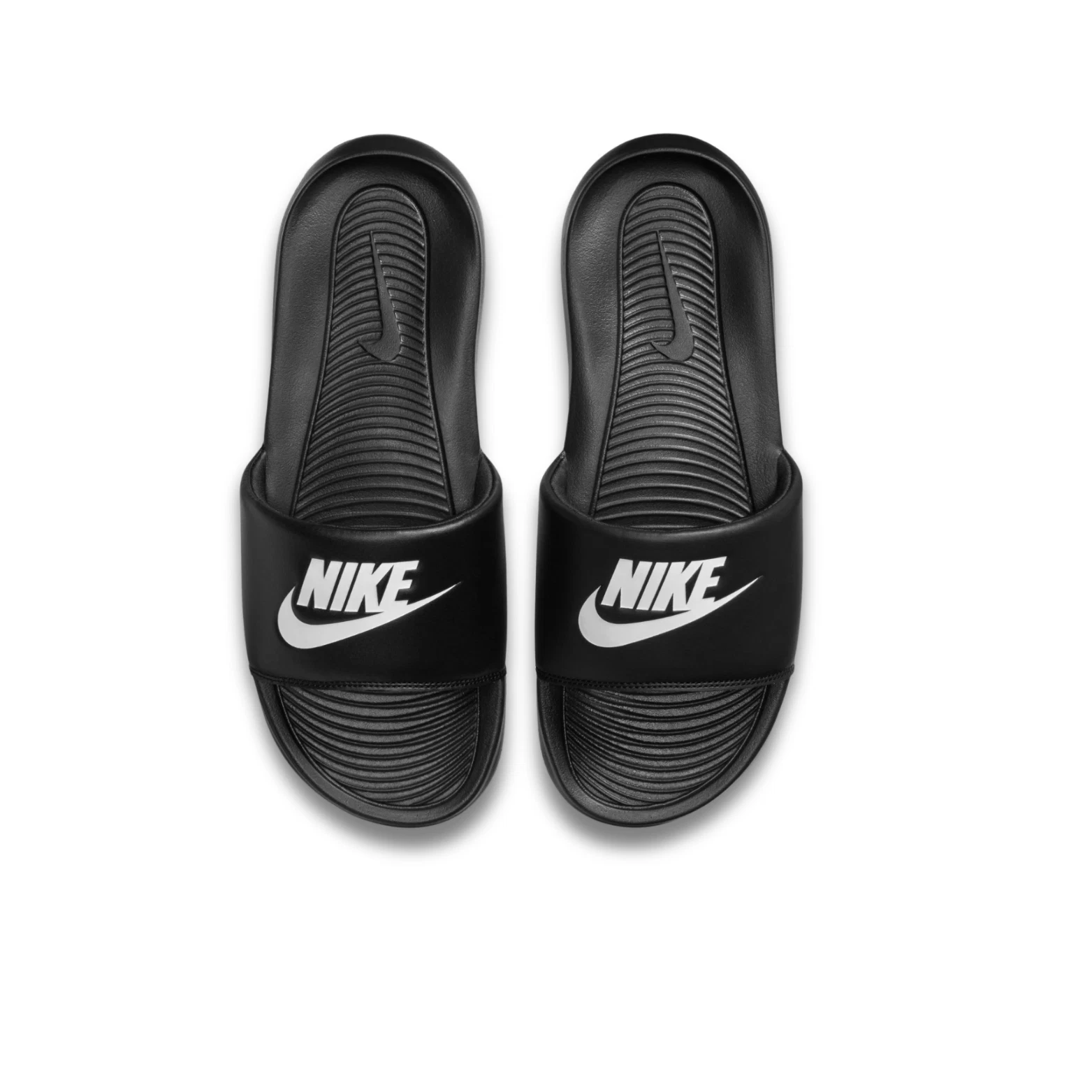 Nike Victori One Men's Women's Slides CN9677 Black White Sandals Flip Flops New