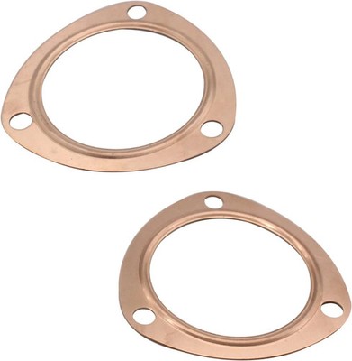 2pcs 3inch Copper Header Exhaust Collector Gaskets Reusable for All SBC BBC 302