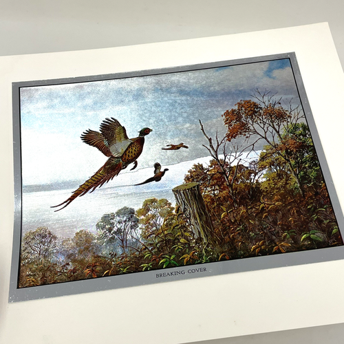 Color Foil Etch Prints Vintage David Maass Qty 4 Wilderness Wings Z1 Wildfowl - Picture 7 of 10