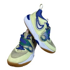 Nike Team Hustle D11 SE Mid Luminous Green Ultramarine 3Y Youth Big Kids Shoes