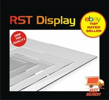 Clear Acrylic Perspex Plastic Sheets 3mm Cut to Size and drilled