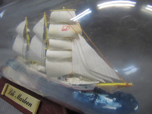 Buddelschiff Segelschiff „Lili Marleen“ Flaschenschiff Schiff in Glasflasche alt - Bild 8 von 15