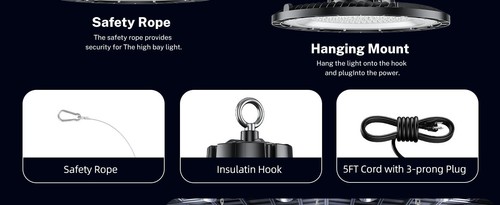 Brand New, Unopened 150W UFO LED High Bay Lights Super High Brightness 22,500LM - Bild 8 von 12