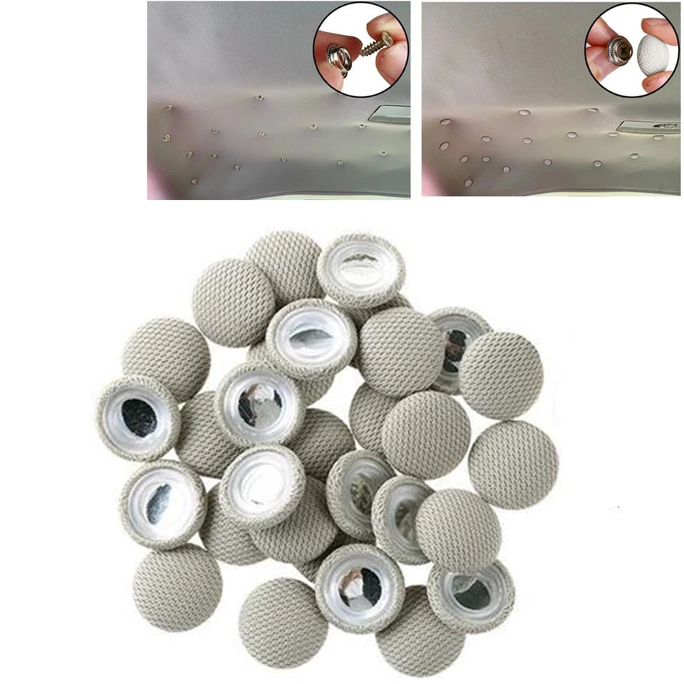 Car Roof Repair Rivets Sagging Headliner Fix Repair Pins Snap Rivet 60 pcs - Изображение 2 из 4