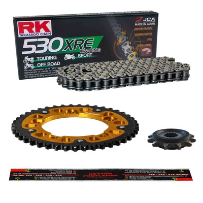 Kettensatz Kawasaki ZX-9R Ninja (ZX900C) 98-99, RK EXTRA, Stealth G gold