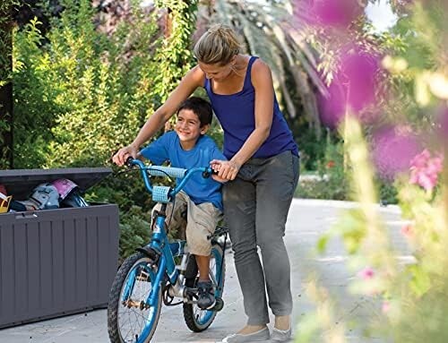 Keter XL Large Storage Shed Garden Outdoor Box Lockable Outside Box With Wheels - Picture 7 of 7