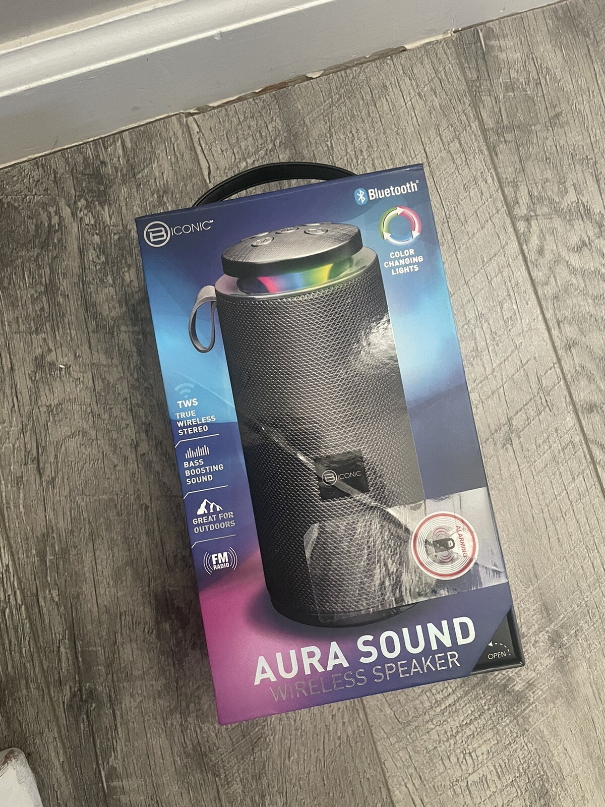 Biconic Bluetooth Aura sound Wireless speaker Color Changing Base Boost