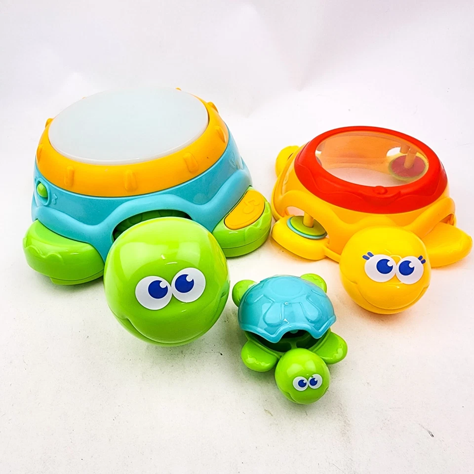 Circo Turtle Tunes Stacker instrumentos musicais luz e som faltando cauda de Kazoo - Imagem 2 de 4