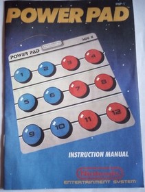 1988 Original NES Power Pad Instruction Manual Only Nintendo Vintage