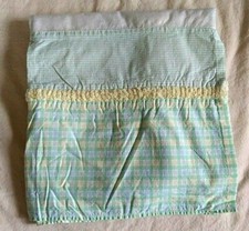 Lambs and Ivy Froggy Tales Baby Nursery Crib Skirt Green Yellow Frog Turtle
