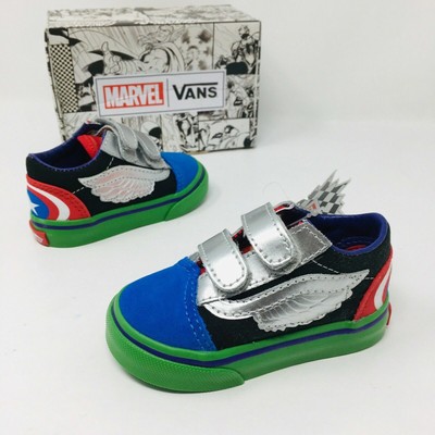 Scarpa bambino Vans Marvel Old Skool V Rara scarpa da collezione TAGLIA 8.5 / 25 192360439665 | eBay