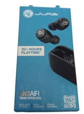 JLab Go Air POP True Wireless Earbuds Black Factory Sealed 