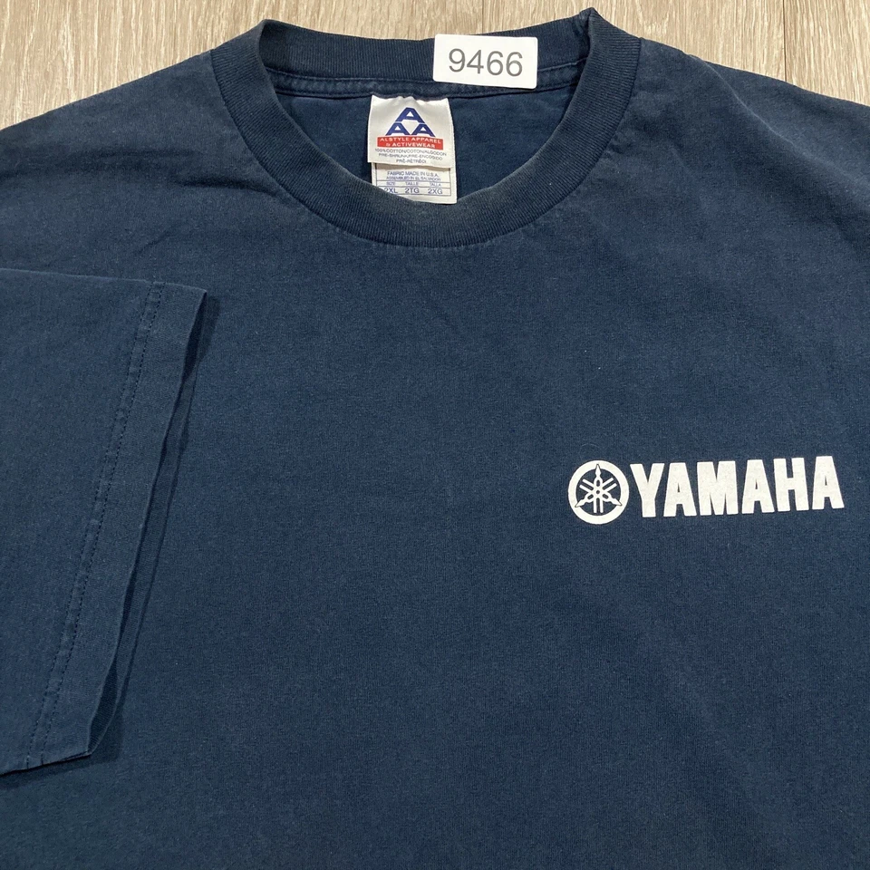 Yamaha Shirt 2XL 00s Y2k Racing Race Motocross Motorcycle Biker Spell-out Tee - Image 4 of 4