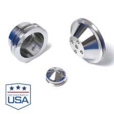 Small Block Chevy V-belt Pulley Kit Lwp Sbc 283 302 305 327 350 400 Billet 2v