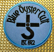 Blue Oyster Cult (band) Round Embroidered Patch Iron-On Sew-On US shipping