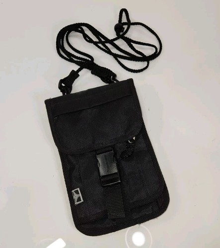 Travel Wallet Eastsport Black Crossbody Bag Phone ID Cash Passport LNC 