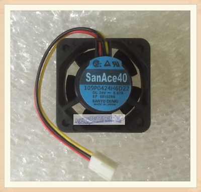 1PC SANYO 109P0424H6D22 Inverter Cooling Fan For Fanuc DC24V 0.07A 3pin New