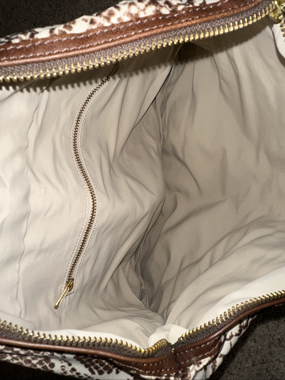 LeSportSac Python Print Leather Large Tote Bag Tr… - image 8