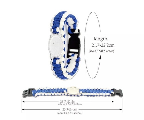 Pulsera Texas Rangers MLB Paracord NUEVA - Imagen 2 de 2