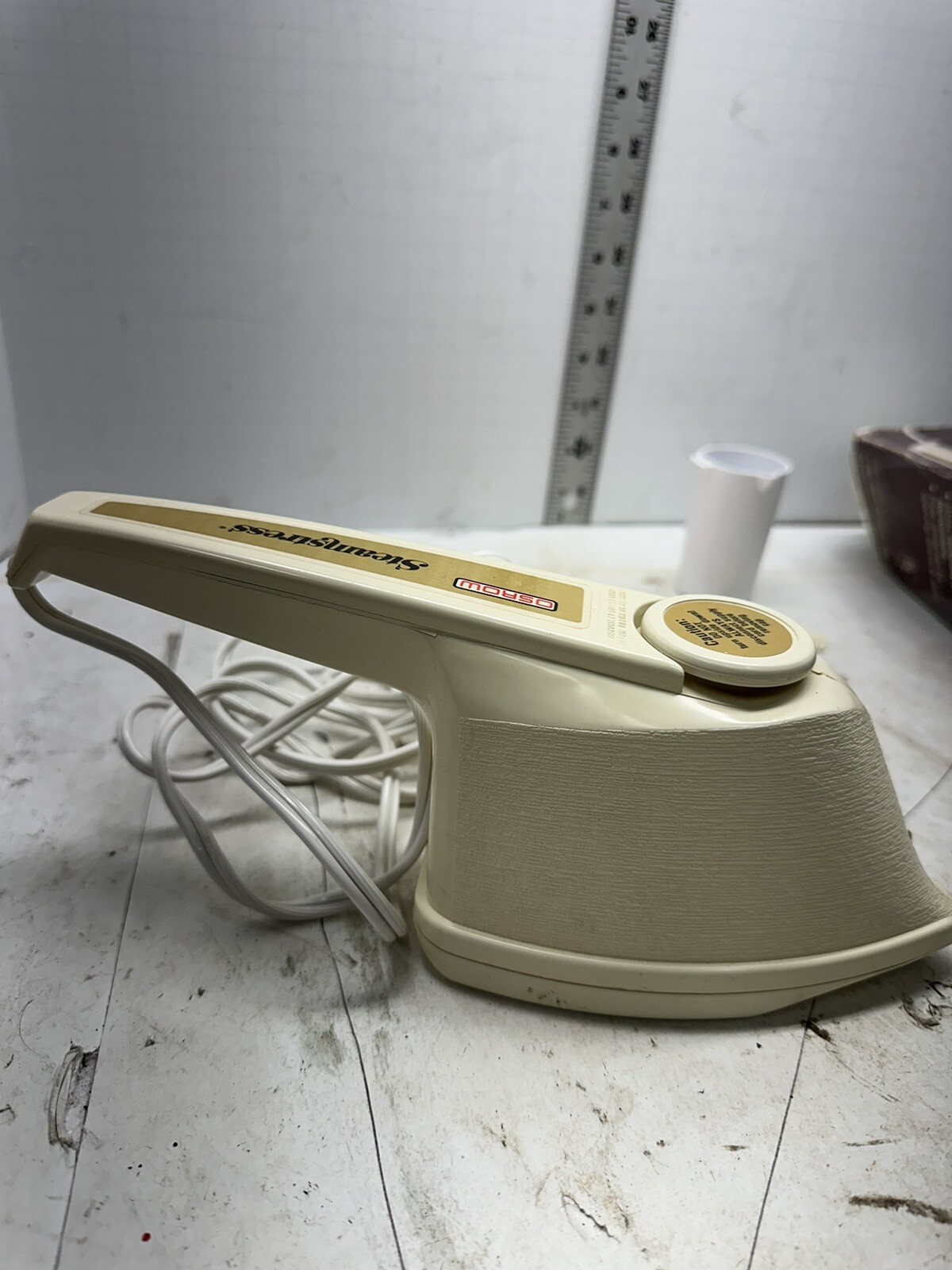 OSROW UPRIGHT STEAMER & STEAM IRON #O6