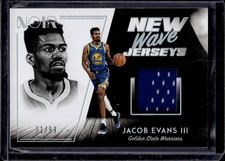 2018-19 Panini Noir New Wave Jerseys Jacob Evans III 91/99