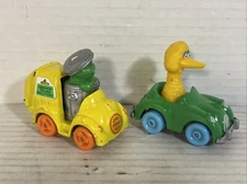 Vintage 1981 1983 Muppets Inc Hasbro Oscar The Grouch Big Bird Car Trash