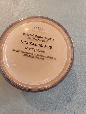 Bareminerals Original Neutral Deep 29 Foundation Broad Spectrum Spf 15 New
