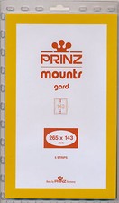 Prinz SCOTT Stamp Mount 265/143mm - BLACK - Pk of 5 (265x143 143 mm)  STRIP 1066