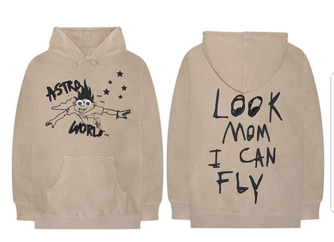 Travis Astro Hoodie Look Mom Black or Khaki replica Sweater