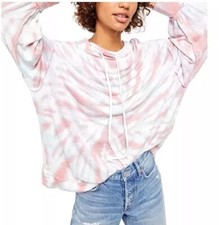 We The Free Free People Best Catch Oversized Tie Dye Sweatshirt Sz S Multicolor
