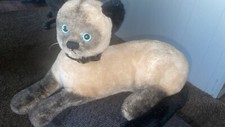 Vintage Siamese Kitty Cat R Dakin  Co. Plush Stuffed Animal Blue Eyes 1973