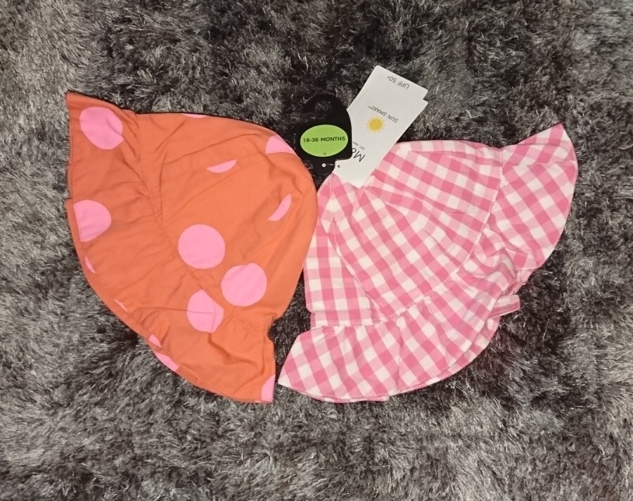 New M&S Girls Sun Smart Hats 18-36 Months Sold Out Rrp 15.00