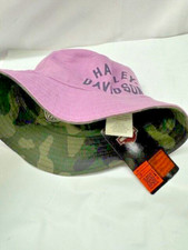 Harley-Davidson Little Girls Logo Reversible Bucket Hat-Size 4-14 Lavender/Camo