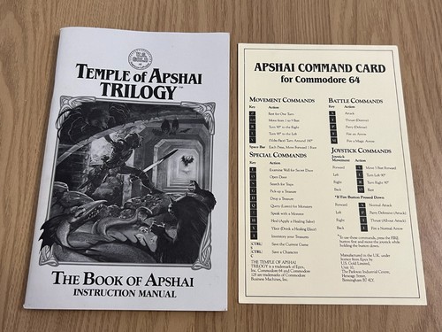 Temple of Apshai Trilogy Commodore 64 Cassette Working -👽👾Retro Gift Idea👾👽 - Afbeelding 12 van 24
