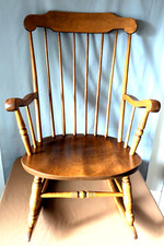 S. Bent & Bros. Vintage Maple Rocking Chair