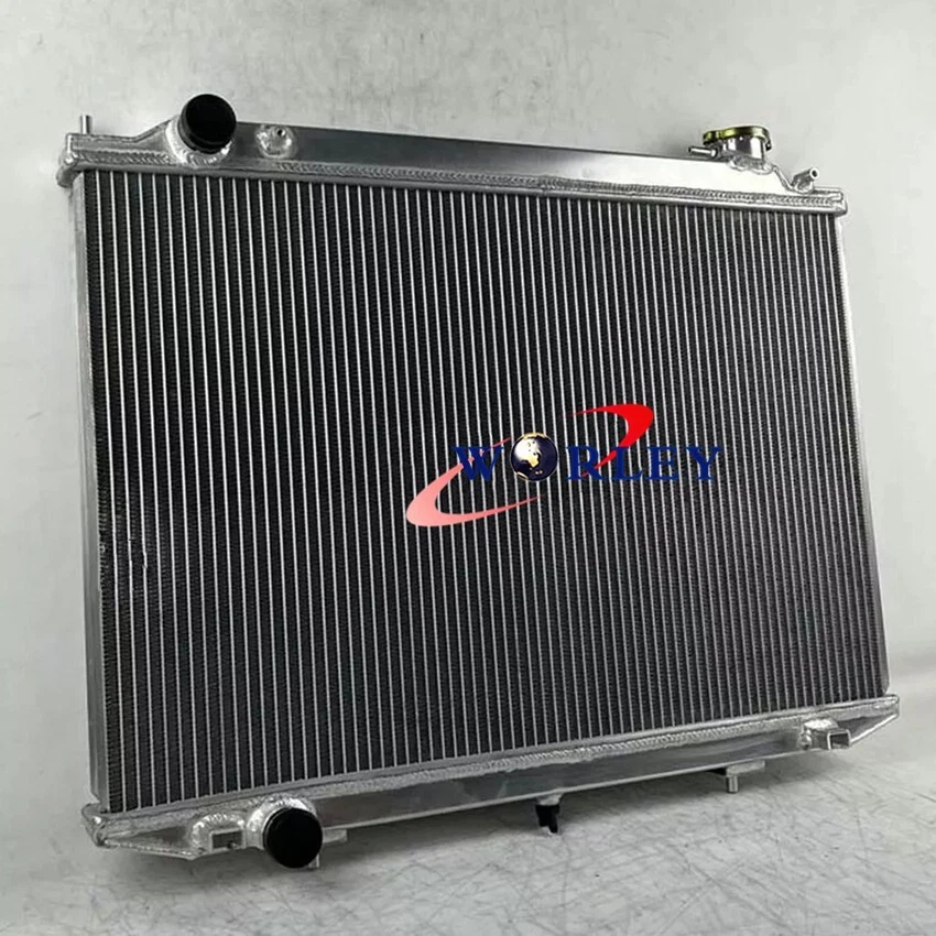 Radiador de aluminio 3R para Nissan Frontier/Navara/NP300 D22 1998-2004 2,5 L diésel Foto 2 de 4