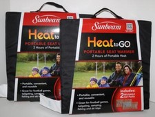 Sunbeam Seat Warmer Portable Heat to Go Stadium Seat LOT of 2 NEW NIP FREE SHIP 