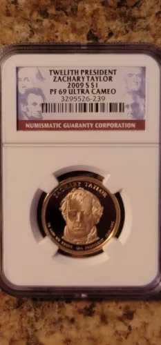 2009-S ZACHARY TAYLOR Presidential $1 NGC PF69 Ultra Cameo