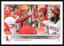 Dugout Congratulations 2022 Topps #416 Los Angeles Angels