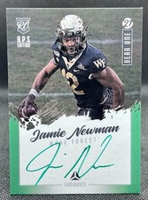2021 Panini Luminance RPS Jamie Newman Green Ink Rookie Auto SSP Wake Forest RC