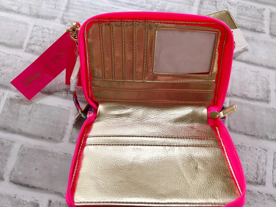 全新无标签 迪士尼乐园 Lilly Pulitzer Dreamin 斜挎包 钱包 米妮雏菊包 2024 — 第 4/4 张图片