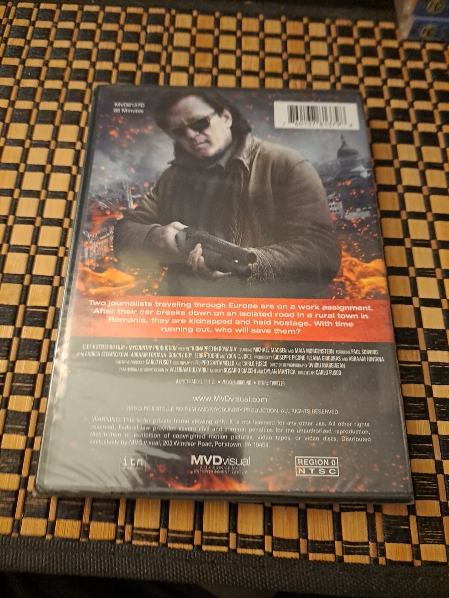 Kidnapped in Romania Michael Madsen (DVD, 2016) Brand New. FT1
